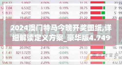 2024澳门特马今晚开奖图纸,详细解读定义方案_豪华版4.749