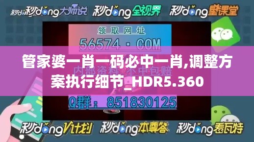 管家婆一肖一码必中一肖,调整方案执行细节_HDR5.360