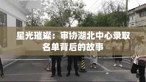 星光璀璨：审协湖北中心录取名单背后的故事