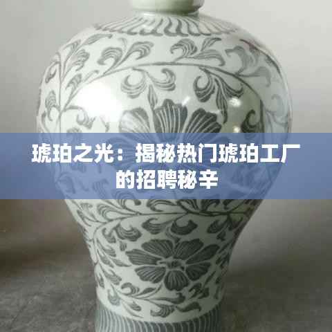 琥珀之光:揭秘热门琥珀工厂的招聘秘辛