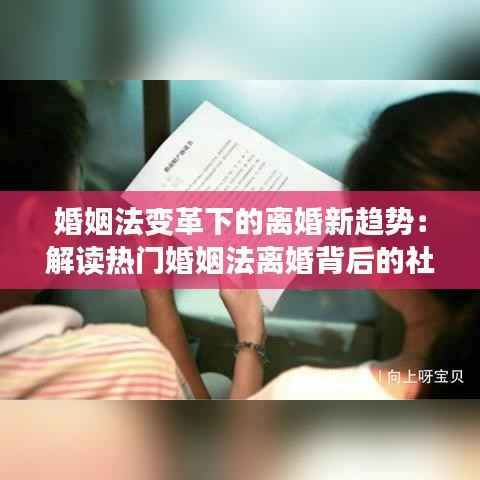 婚姻法变革下的离婚新趋势:解读热门婚姻法离婚背后的社会现象