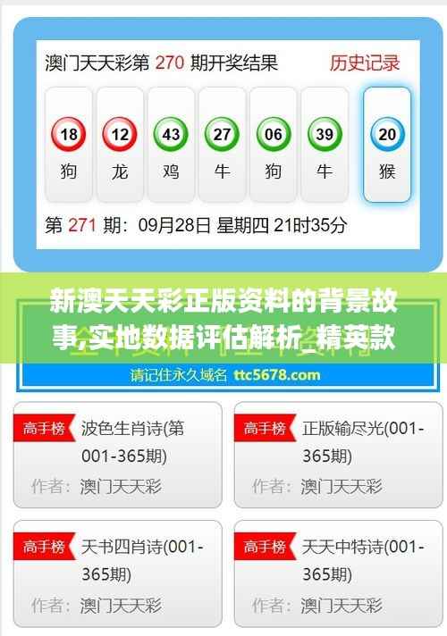 新澳天天彩正版资料的背景故事,实地数据评估解析_精英款9.454