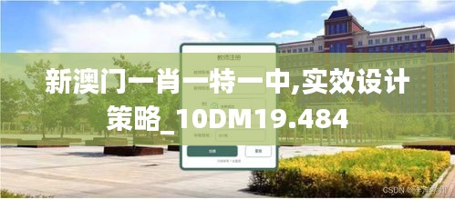 新澳门一肖一特一中,实效设计策略_10DM19.484