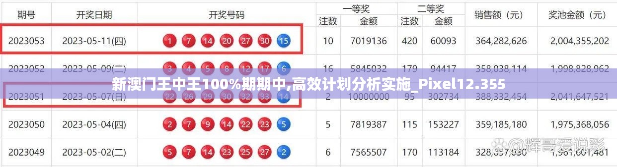 新澳门王中王100%期期中,高效计划分析实施_Pixel12.355