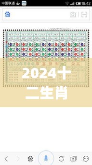 2024十二生肖49码表,快速计划解答设计_V25.905