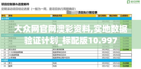 大众网官网澳彩资料,实地数据验证计划_标配版10.997