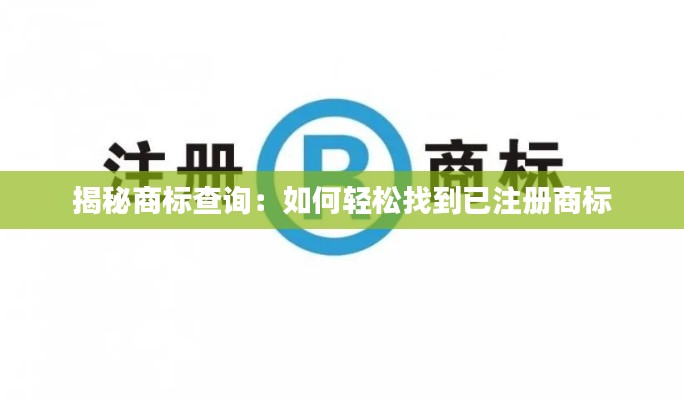 揭秘商标查询：如何轻松找到已注册商标