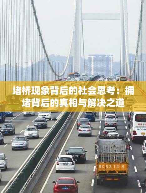 堵桥现象背后的社会思考:拥堵背后的真相与解决之道