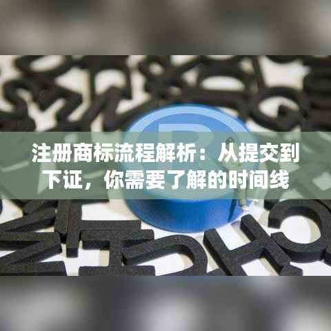 注册商标流程解析:从提交到下证,你需要了解的时间线