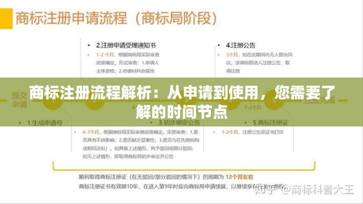 商标注册流程解析：从申请到使用，您需要了解的时间节点