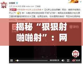 揭秘“狠狠射啪啪射”：网络色情网站的黑暗面与应对措施