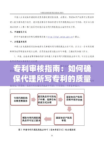 专利审核指南：如何确保代理所写专利的质量