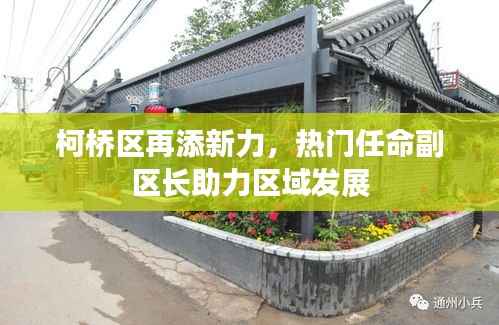 柯桥区再添新力,热门任命副区长助力区域发展