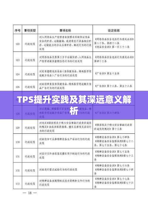 TPS提升实践及其深远意义解析