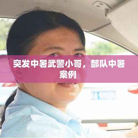 突发中暑武警小哥,部队中暑案例