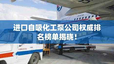 进口自吸化工泵公司权威排名榜单揭晓!