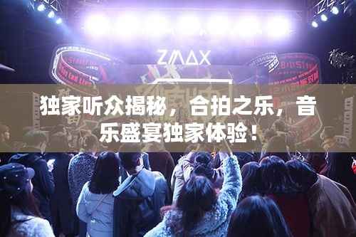 独家听众揭秘，合拍之乐，音乐盛宴独家体验！