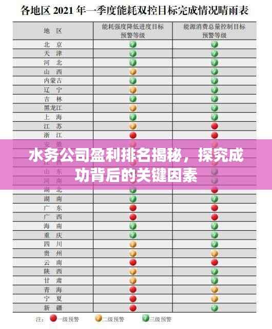 水务公司盈利排名揭秘,探究成功背后的关键因素