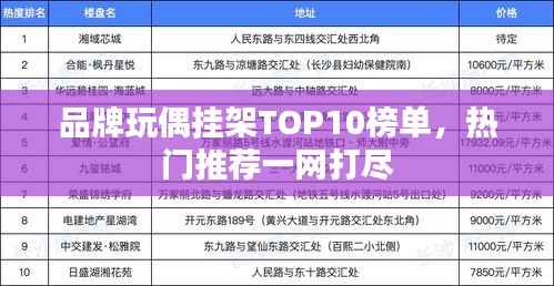 品牌玩偶挂架TOP10榜单,热门推荐一网打尽