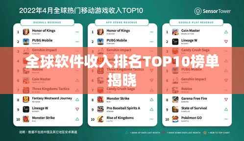 全球软件收入排名TOP10榜单揭晓