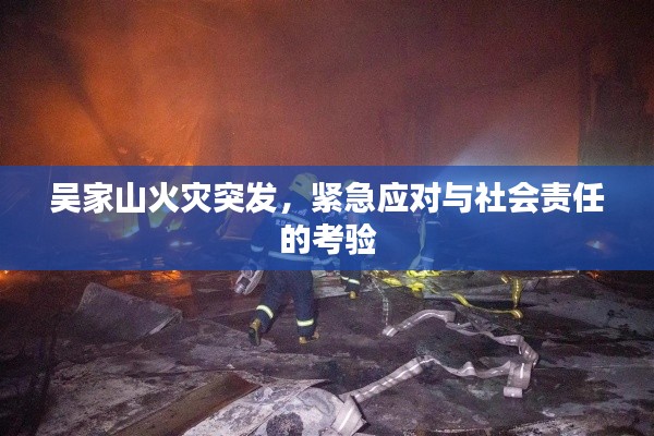 吴家山火灾突发，紧急应对与社会责任的考验