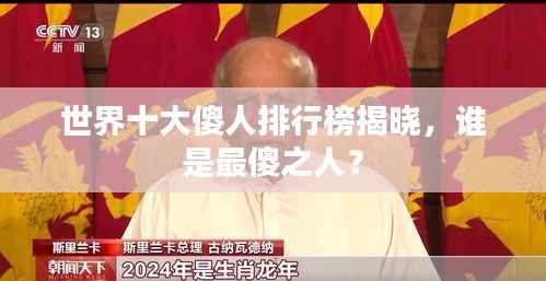 世界十大傻人排行榜揭晓，谁是最傻之人？