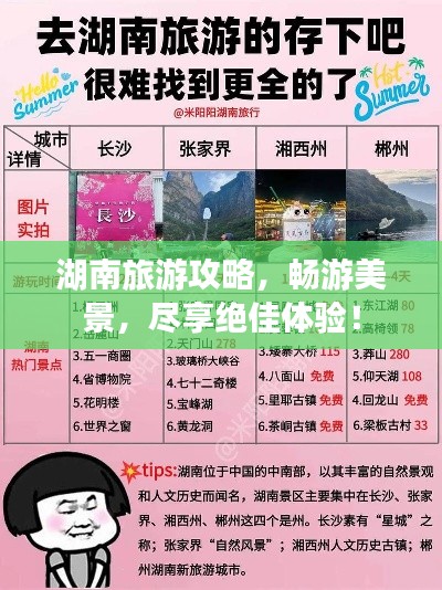 湖南旅游攻略,畅游美景,尽享绝佳体验!