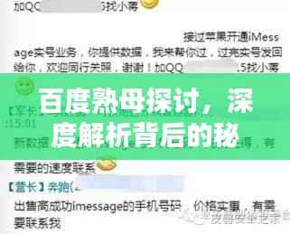 百度熟母探讨，深度解析背后的秘密